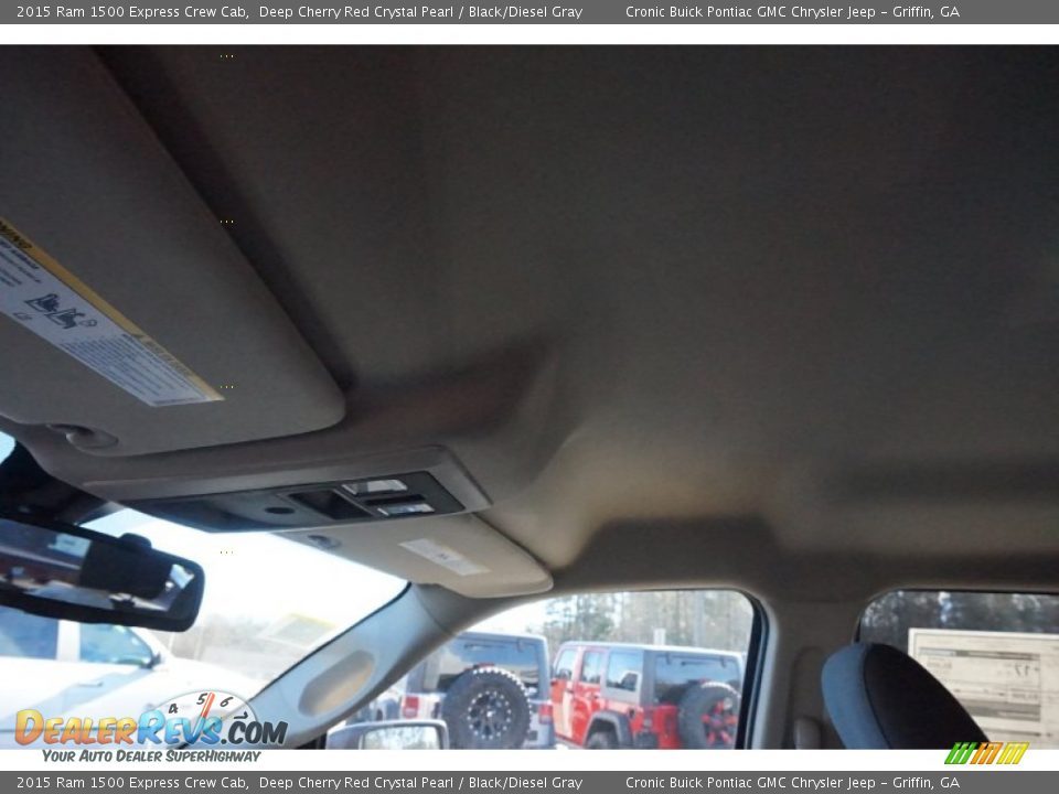2015 Ram 1500 Express Crew Cab Deep Cherry Red Crystal Pearl / Black/Diesel Gray Photo #11