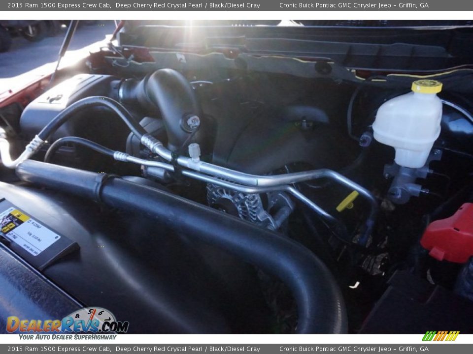 2015 Ram 1500 Express Crew Cab Deep Cherry Red Crystal Pearl / Black/Diesel Gray Photo #12