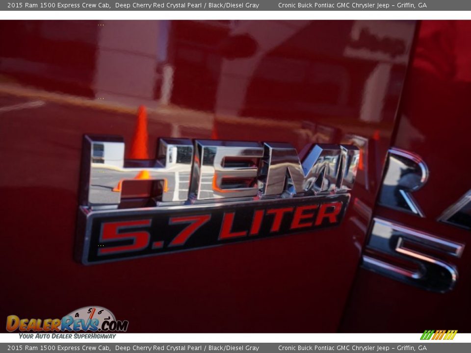 2015 Ram 1500 Express Crew Cab Deep Cherry Red Crystal Pearl / Black/Diesel Gray Photo #14