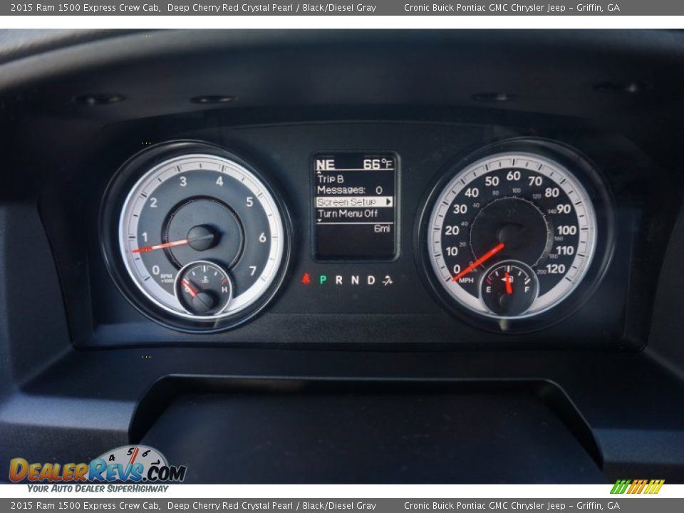 2015 Ram 1500 Express Crew Cab Deep Cherry Red Crystal Pearl / Black/Diesel Gray Photo #15
