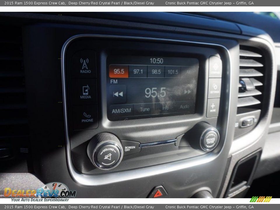 2015 Ram 1500 Express Crew Cab Deep Cherry Red Crystal Pearl / Black/Diesel Gray Photo #16