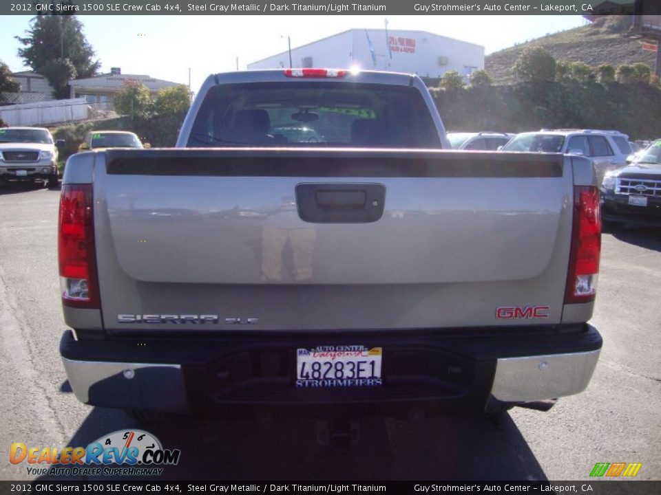 2012 GMC Sierra 1500 SLE Crew Cab 4x4 Steel Gray Metallic / Dark Titanium/Light Titanium Photo #5