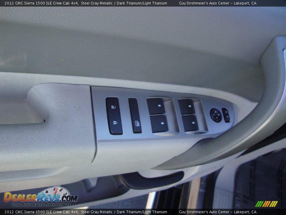 2012 GMC Sierra 1500 SLE Crew Cab 4x4 Steel Gray Metallic / Dark Titanium/Light Titanium Photo #9