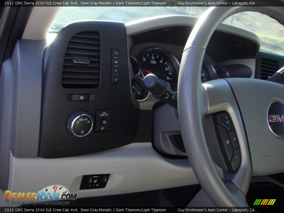 2012 GMC Sierra 1500 SLE Crew Cab 4x4 Steel Gray Metallic / Dark Titanium/Light Titanium Photo #10