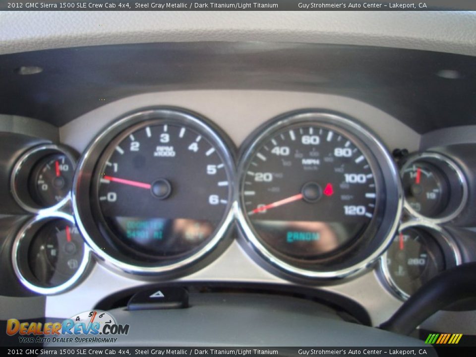 2012 GMC Sierra 1500 SLE Crew Cab 4x4 Steel Gray Metallic / Dark Titanium/Light Titanium Photo #11