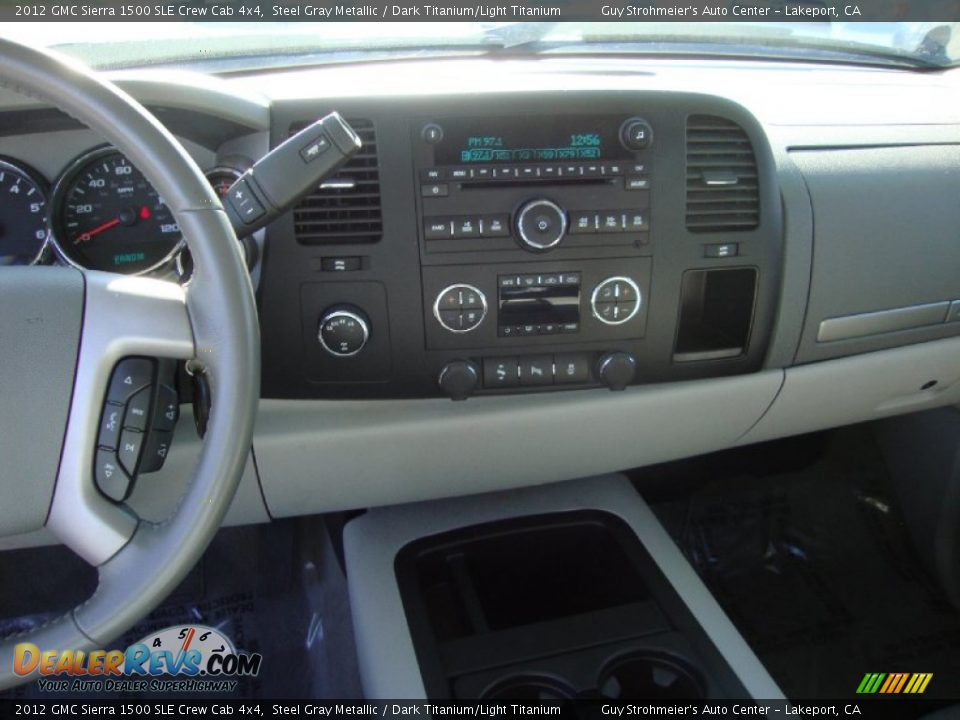 2012 GMC Sierra 1500 SLE Crew Cab 4x4 Steel Gray Metallic / Dark Titanium/Light Titanium Photo #13