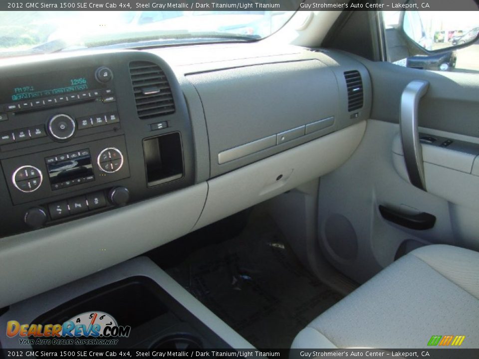 2012 GMC Sierra 1500 SLE Crew Cab 4x4 Steel Gray Metallic / Dark Titanium/Light Titanium Photo #14