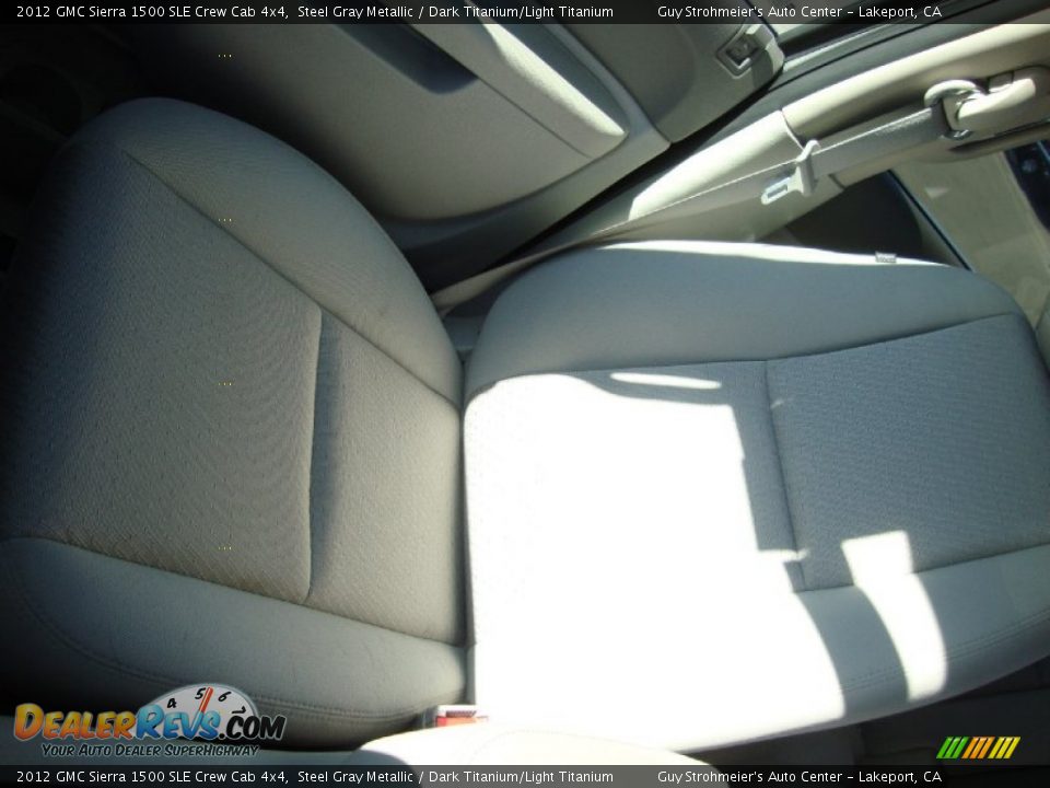 2012 GMC Sierra 1500 SLE Crew Cab 4x4 Steel Gray Metallic / Dark Titanium/Light Titanium Photo #16