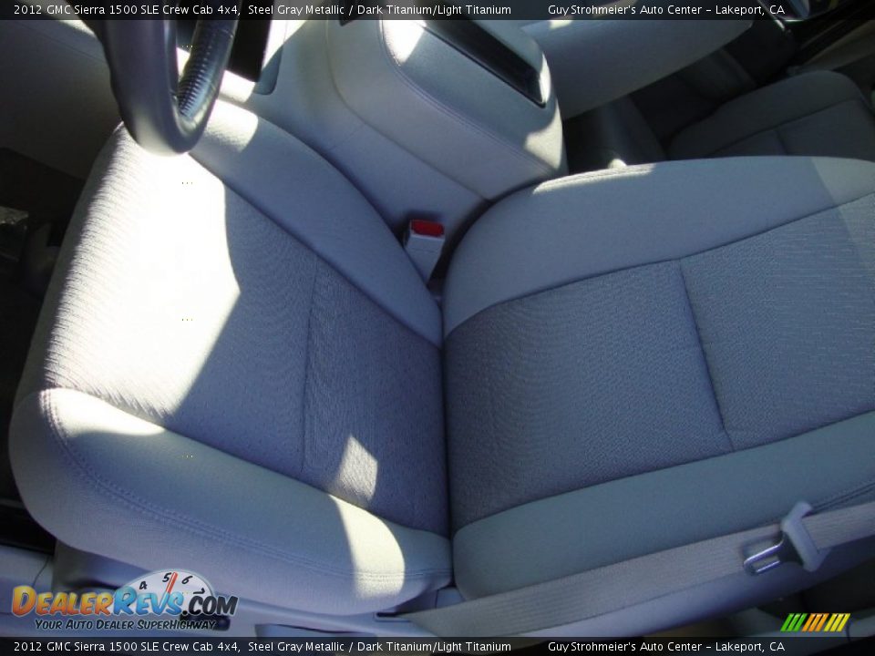 2012 GMC Sierra 1500 SLE Crew Cab 4x4 Steel Gray Metallic / Dark Titanium/Light Titanium Photo #18