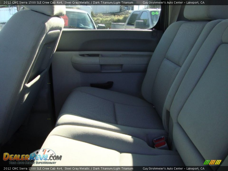 2012 GMC Sierra 1500 SLE Crew Cab 4x4 Steel Gray Metallic / Dark Titanium/Light Titanium Photo #20