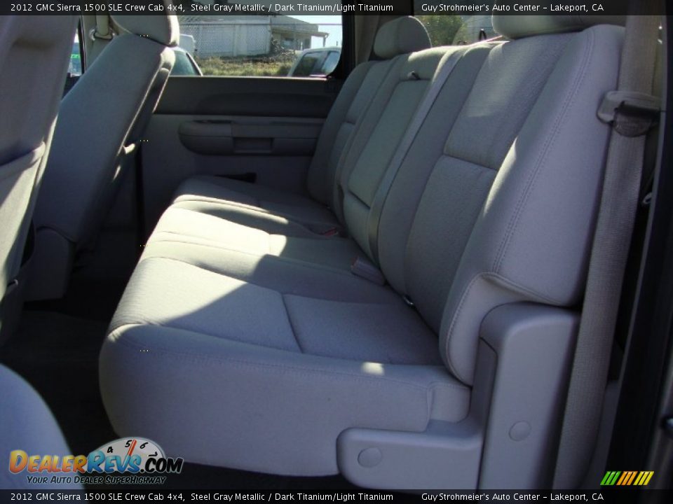 2012 GMC Sierra 1500 SLE Crew Cab 4x4 Steel Gray Metallic / Dark Titanium/Light Titanium Photo #21