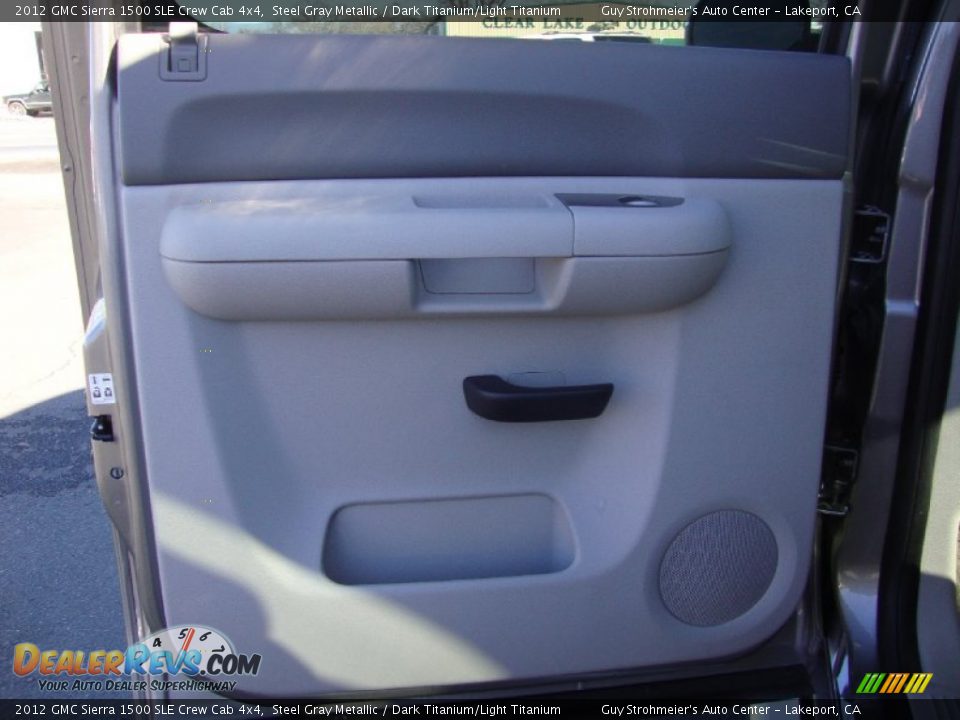 2012 GMC Sierra 1500 SLE Crew Cab 4x4 Steel Gray Metallic / Dark Titanium/Light Titanium Photo #22