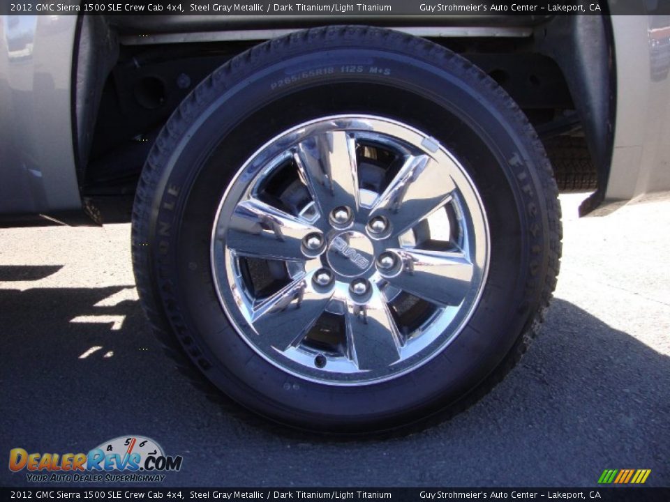 2012 GMC Sierra 1500 SLE Crew Cab 4x4 Steel Gray Metallic / Dark Titanium/Light Titanium Photo #24