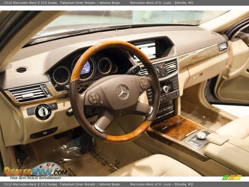 2010 Mercedes-Benz E 350 Sedan Palladium Silver Metallic / Almond Beige Photo #19