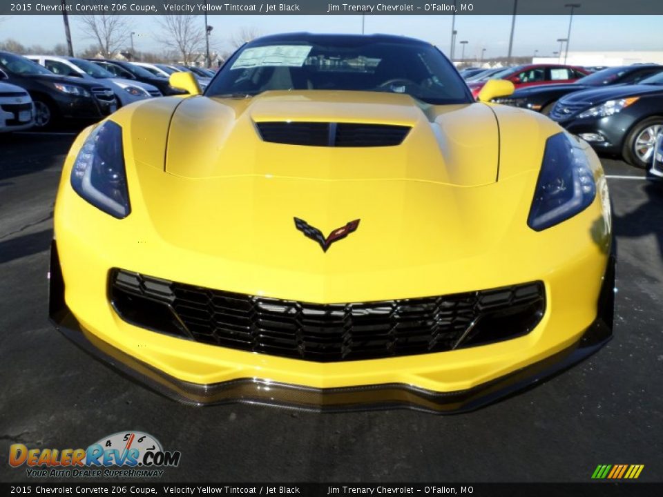 2015 Chevrolet Corvette Z06 Coupe Velocity Yellow Tintcoat / Jet Black Photo #4