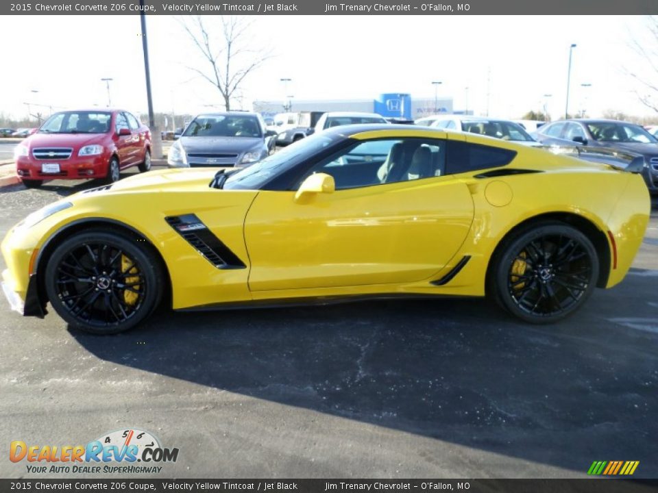 2015 Chevrolet Corvette Z06 Coupe Velocity Yellow Tintcoat / Jet Black Photo #5