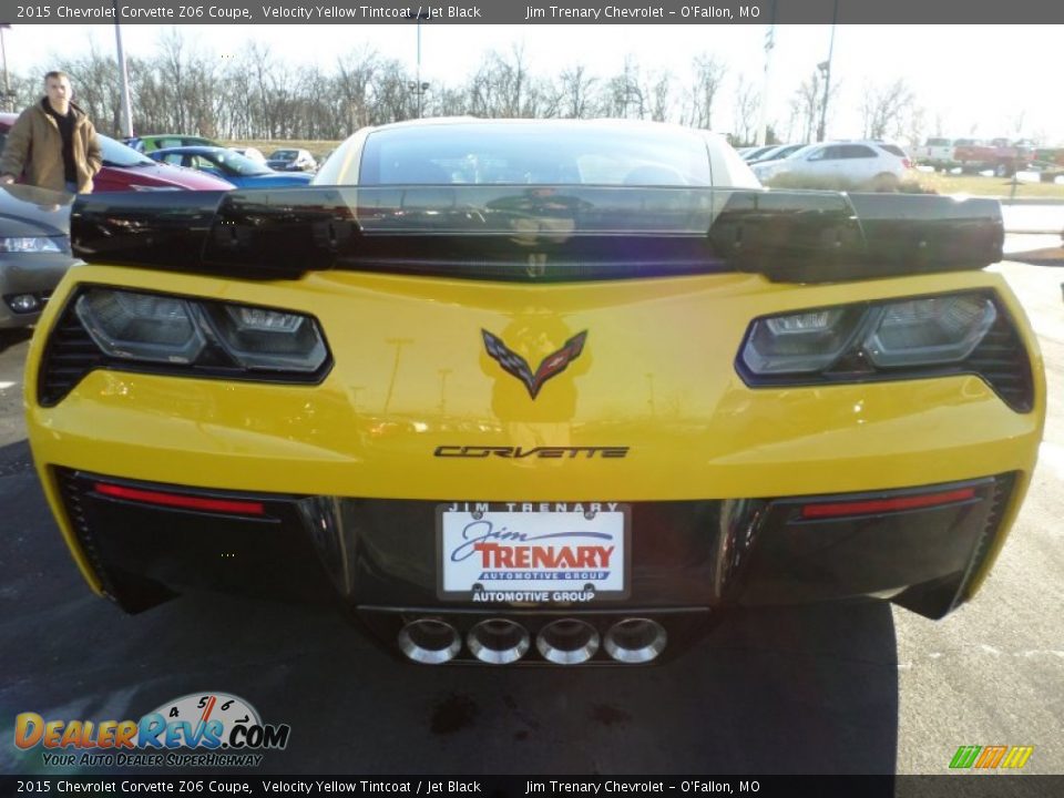 2015 Chevrolet Corvette Z06 Coupe Velocity Yellow Tintcoat / Jet Black Photo #7