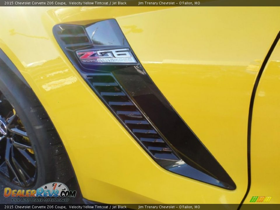 2015 Chevrolet Corvette Z06 Coupe Velocity Yellow Tintcoat / Jet Black Photo #12