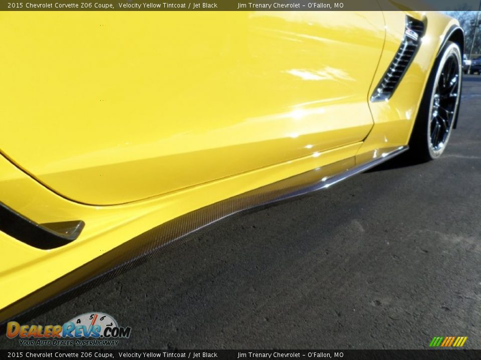 2015 Chevrolet Corvette Z06 Coupe Velocity Yellow Tintcoat / Jet Black Photo #24