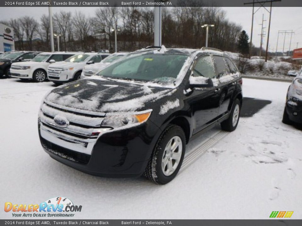 2014 Ford Edge SE AWD Tuxedo Black / Charcoal Black Photo #1