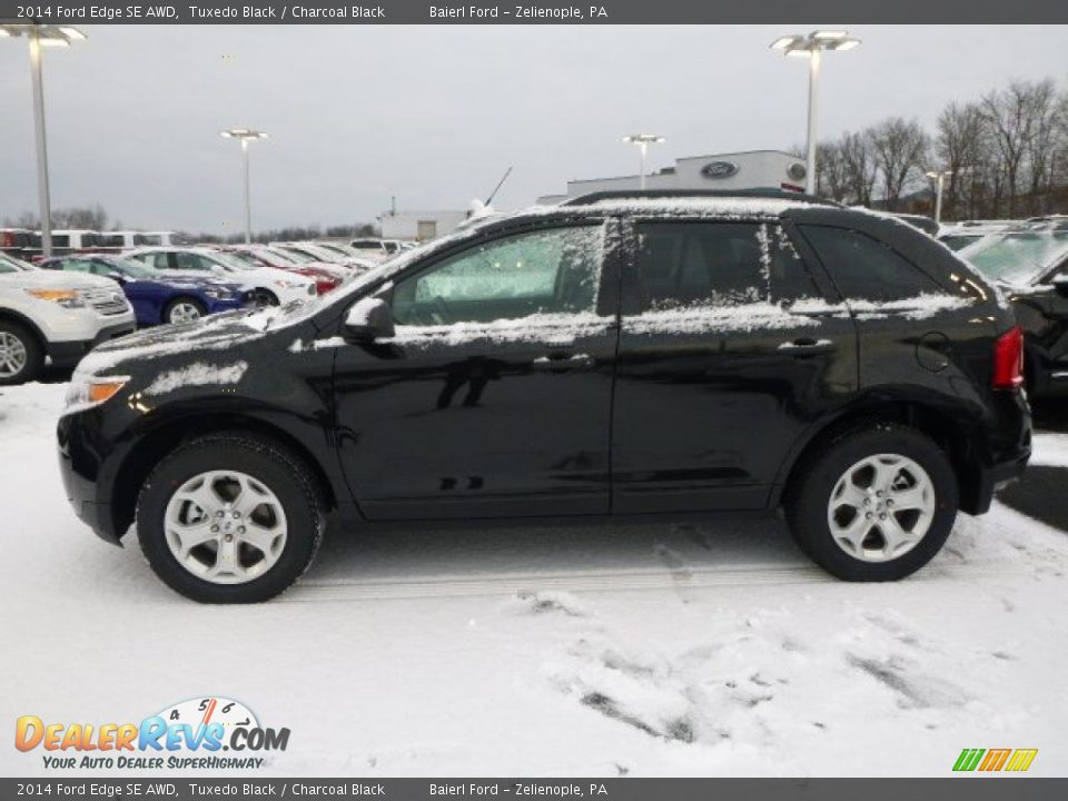 2014 Ford Edge SE AWD Tuxedo Black / Charcoal Black Photo #2