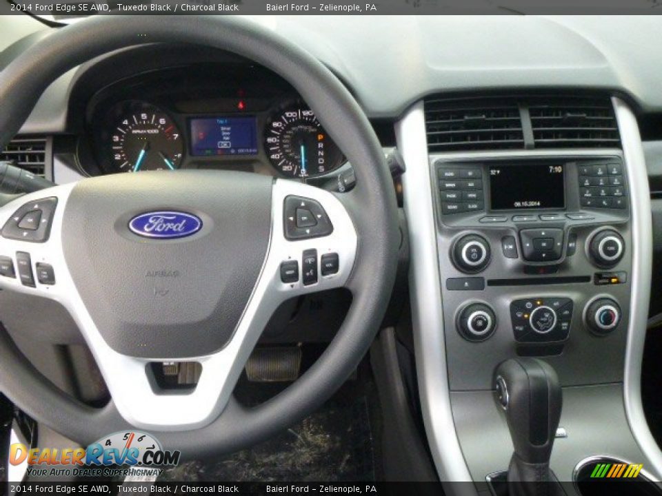 2014 Ford Edge SE AWD Tuxedo Black / Charcoal Black Photo #4