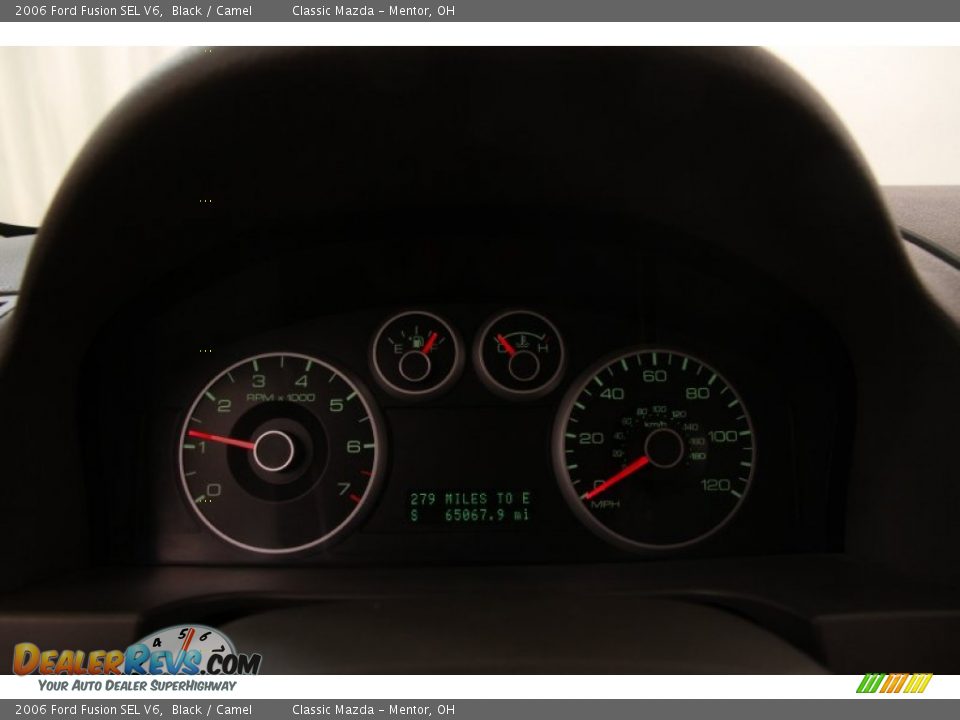 2006 Ford Fusion SEL V6 Black / Camel Photo #7