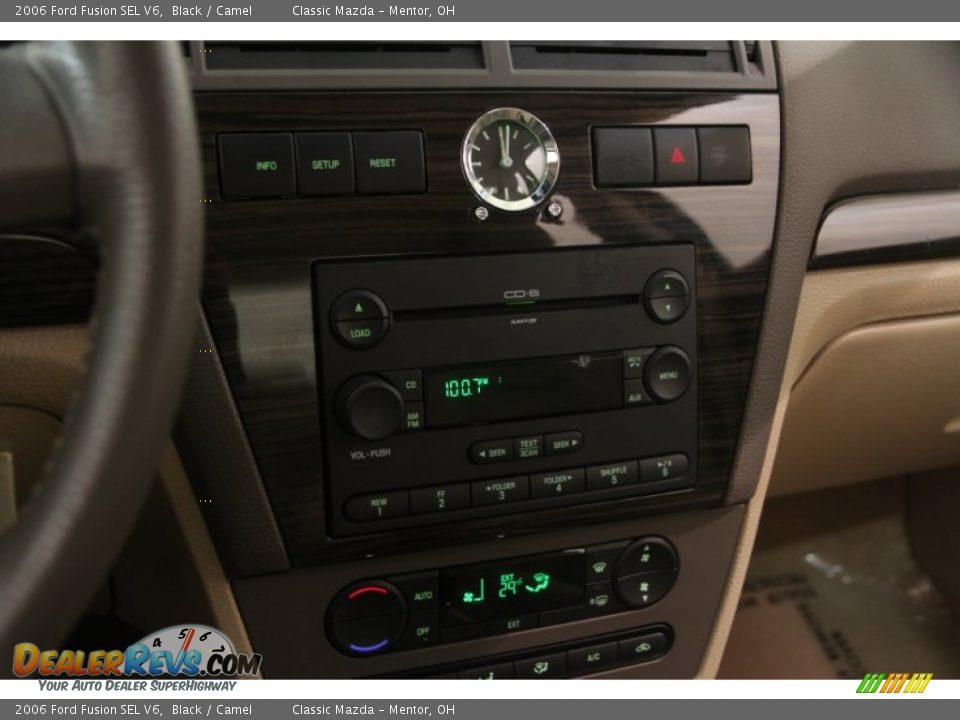 2006 Ford Fusion SEL V6 Black / Camel Photo #8