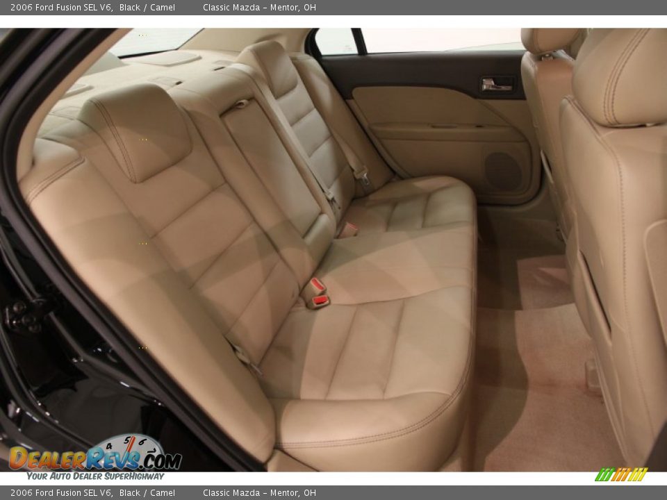 2006 Ford Fusion SEL V6 Black / Camel Photo #11