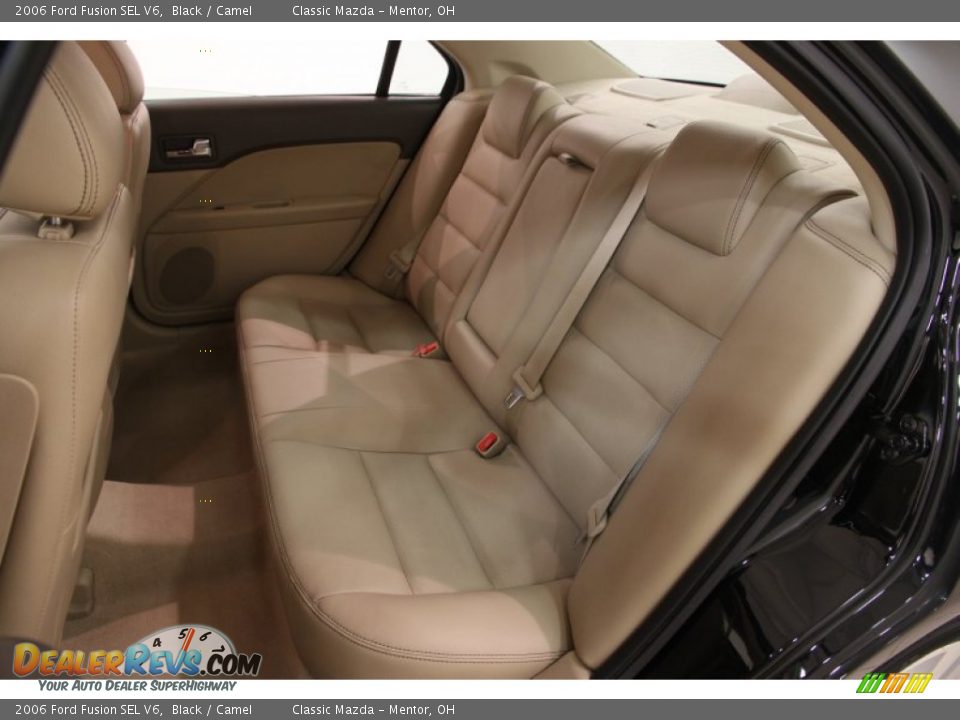 2006 Ford Fusion SEL V6 Black / Camel Photo #12