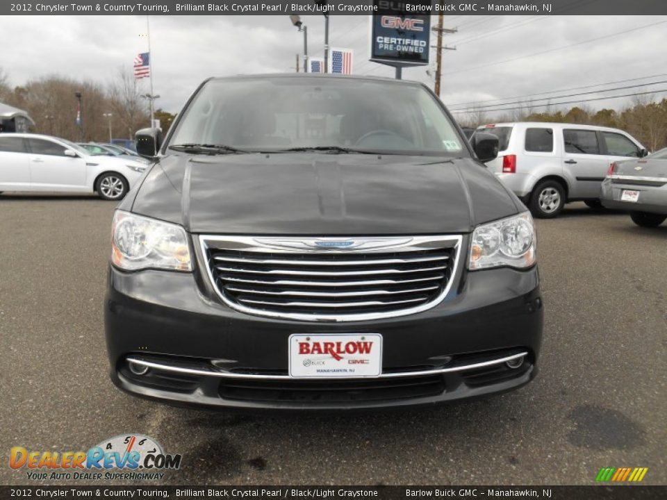 2012 Chrysler Town & Country Touring Brilliant Black Crystal Pearl / Black/Light Graystone Photo #2