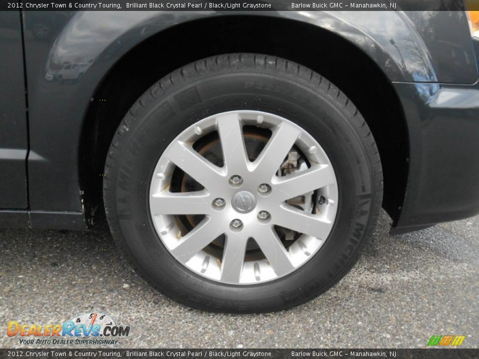 2012 Chrysler Town & Country Touring Brilliant Black Crystal Pearl / Black/Light Graystone Photo #7