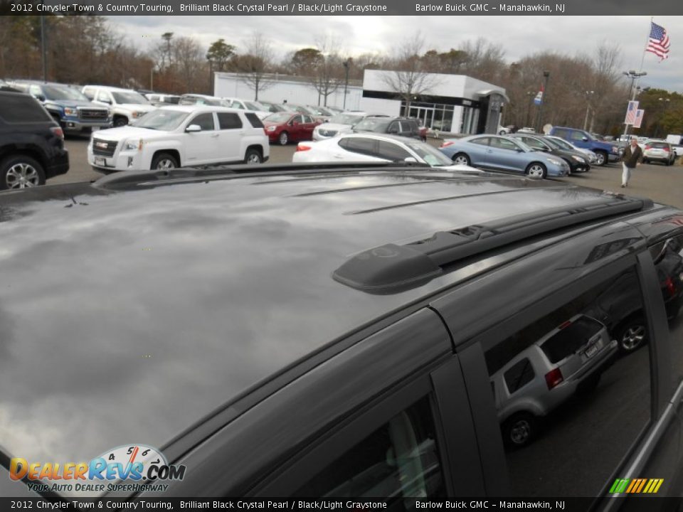 2012 Chrysler Town & Country Touring Brilliant Black Crystal Pearl / Black/Light Graystone Photo #11