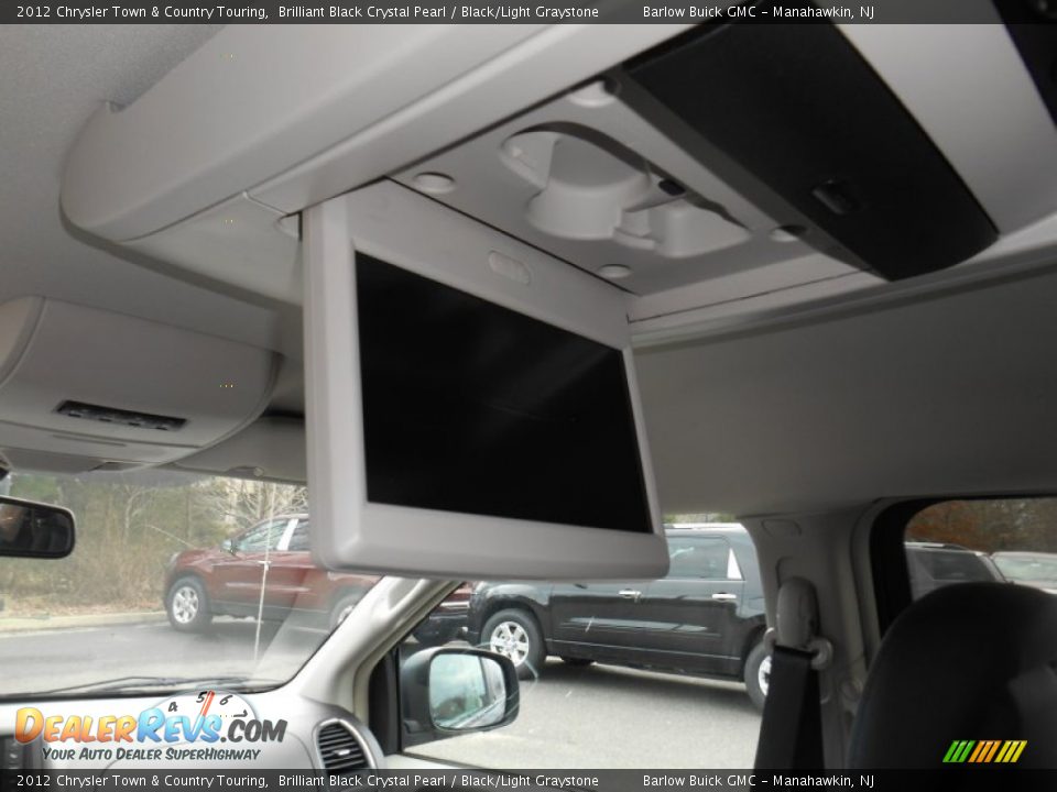 2012 Chrysler Town & Country Touring Brilliant Black Crystal Pearl / Black/Light Graystone Photo #18