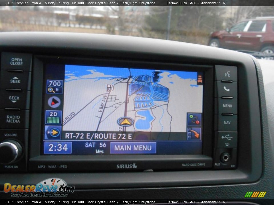 2012 Chrysler Town & Country Touring Brilliant Black Crystal Pearl / Black/Light Graystone Photo #23