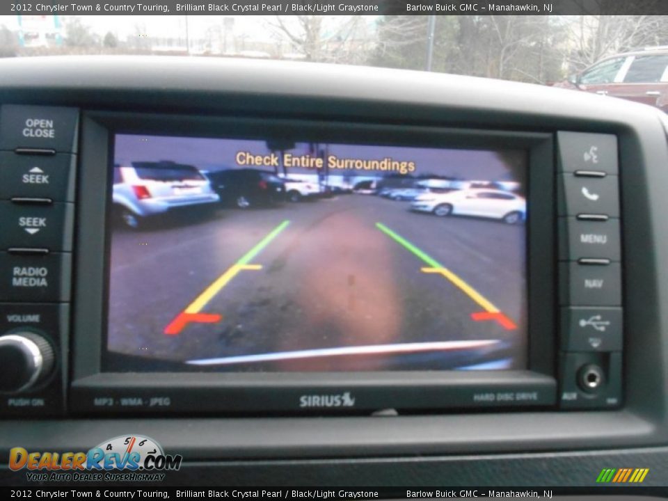 2012 Chrysler Town & Country Touring Brilliant Black Crystal Pearl / Black/Light Graystone Photo #24