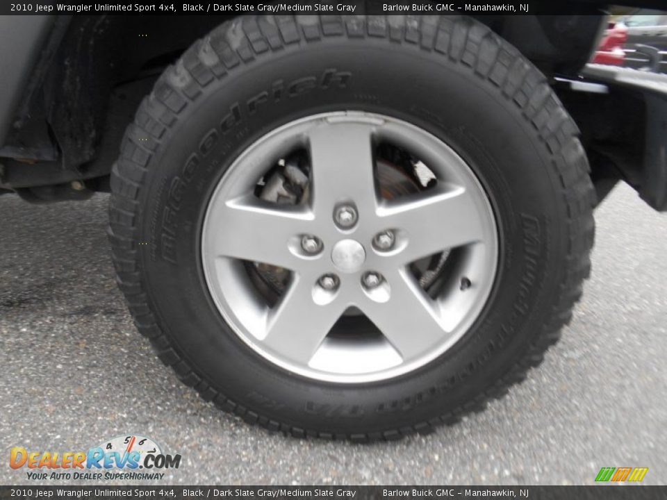 2010 Jeep Wrangler Unlimited Sport 4x4 Black / Dark Slate Gray/Medium Slate Gray Photo #9
