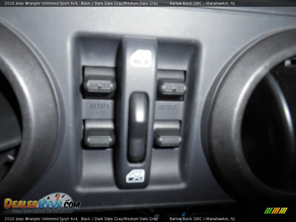 2010 Jeep Wrangler Unlimited Sport 4x4 Black / Dark Slate Gray/Medium Slate Gray Photo #15
