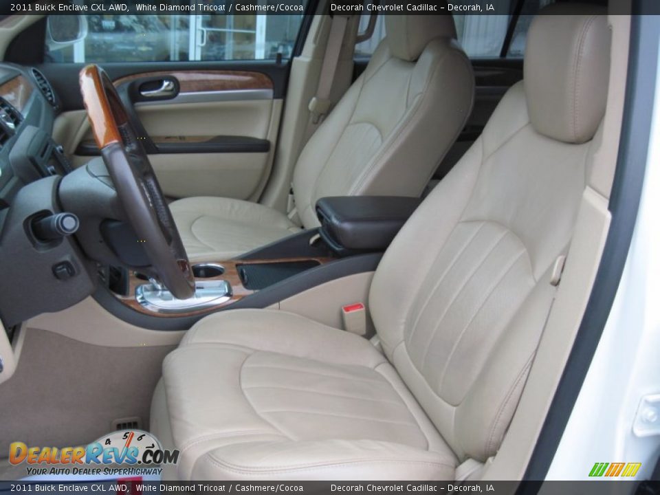 2011 Buick Enclave CXL AWD White Diamond Tricoat / Cashmere/Cocoa Photo #11