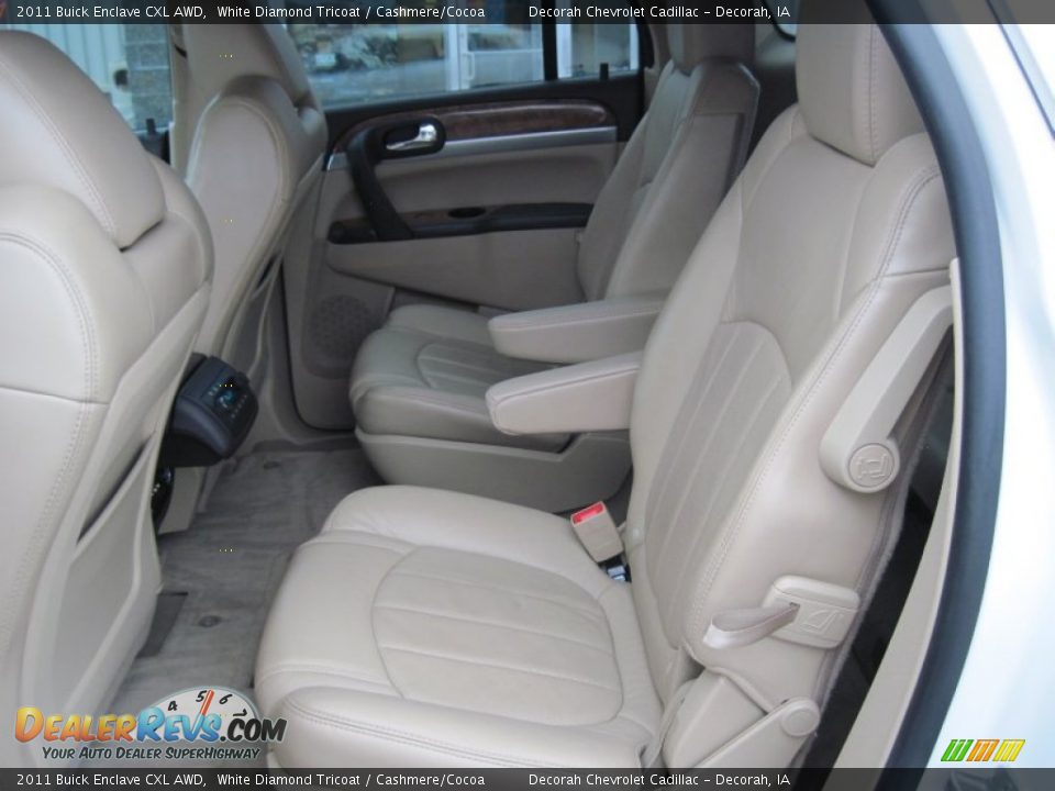 2011 Buick Enclave CXL AWD White Diamond Tricoat / Cashmere/Cocoa Photo #13