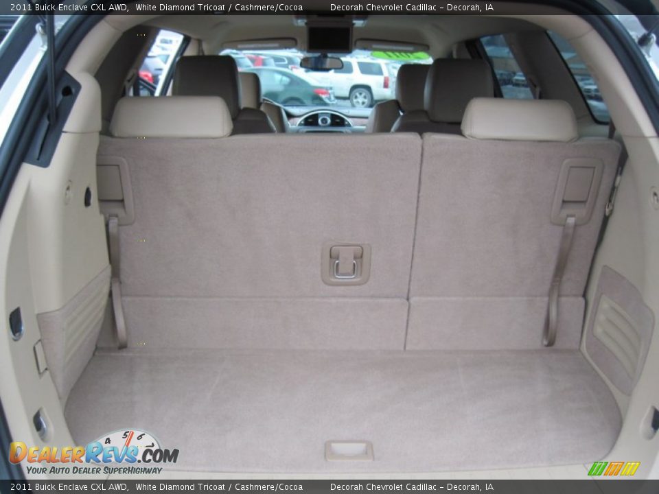 2011 Buick Enclave CXL AWD White Diamond Tricoat / Cashmere/Cocoa Photo #17