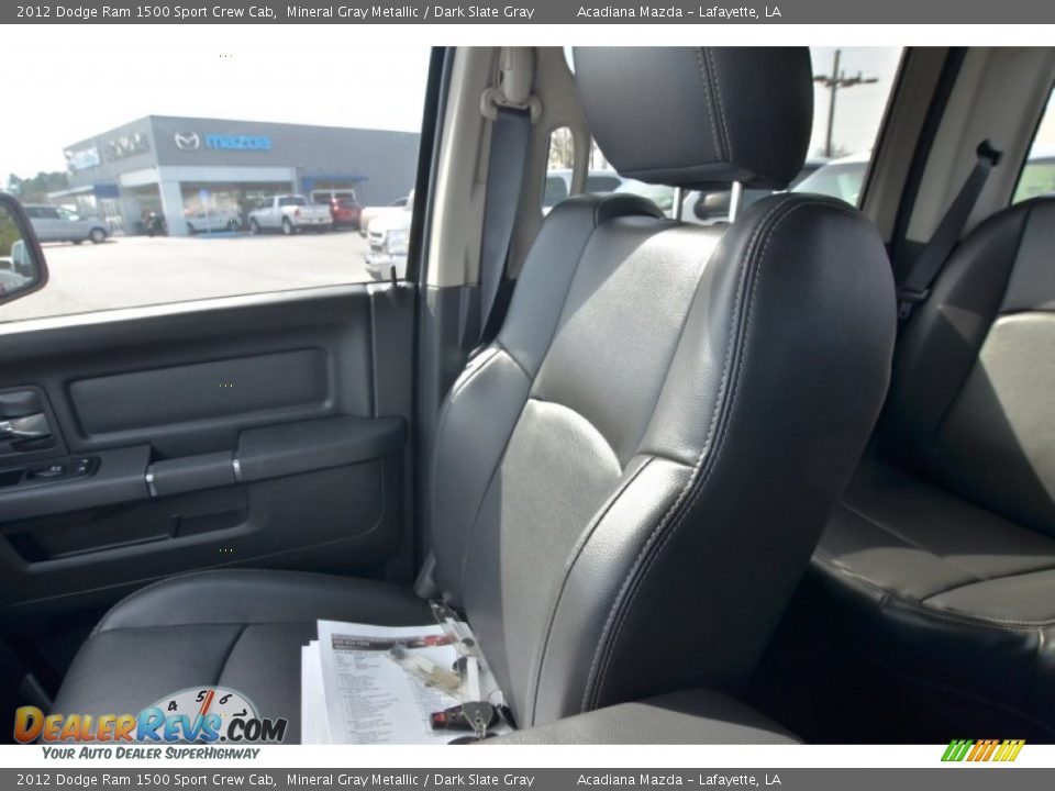 2012 Dodge Ram 1500 Sport Crew Cab Mineral Gray Metallic / Dark Slate Gray Photo #23