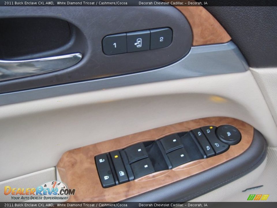 2011 Buick Enclave CXL AWD White Diamond Tricoat / Cashmere/Cocoa Photo #21