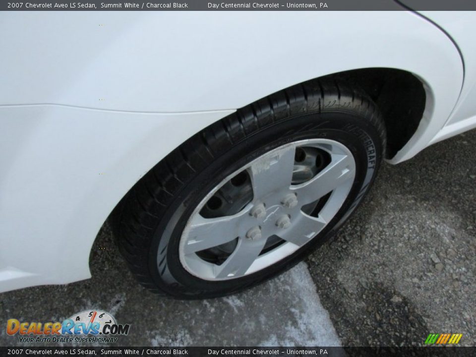2007 Chevrolet Aveo LS Sedan Summit White / Charcoal Black Photo #8
