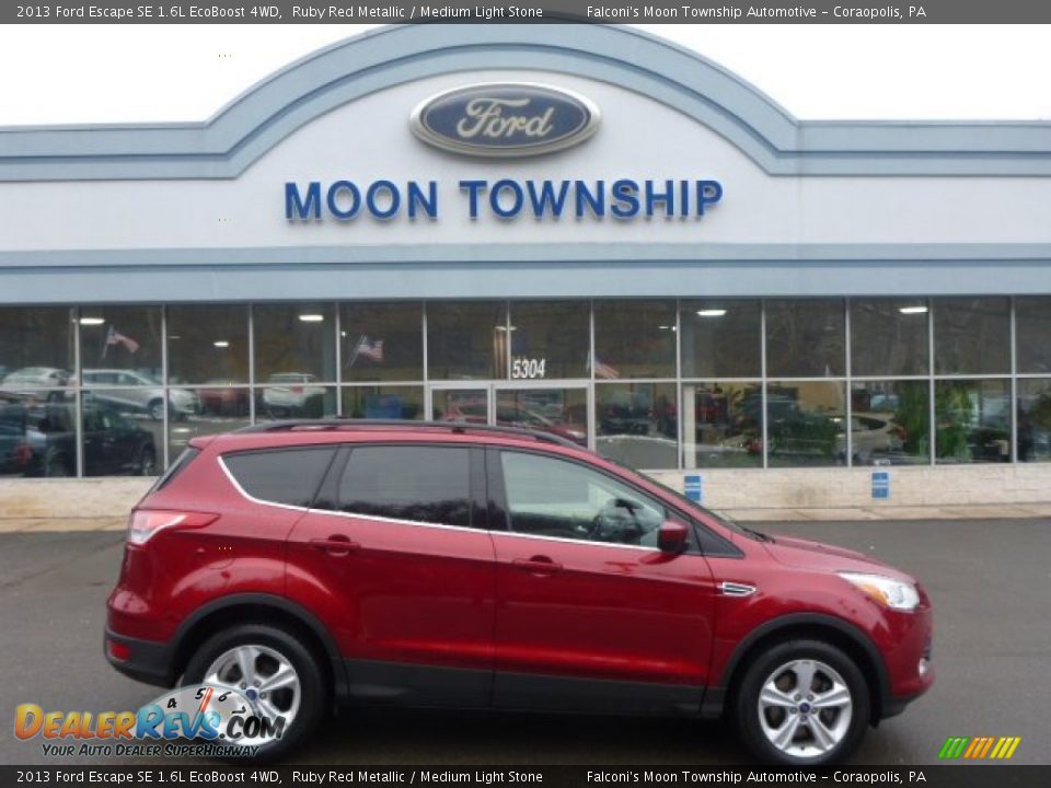2013 Ford Escape SE 1.6L EcoBoost 4WD Ruby Red Metallic / Medium Light Stone Photo #1