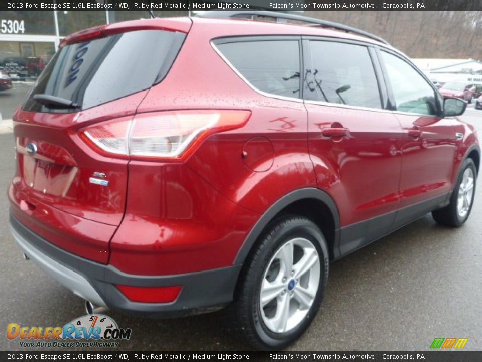 2013 Ford Escape SE 1.6L EcoBoost 4WD Ruby Red Metallic / Medium Light Stone Photo #6