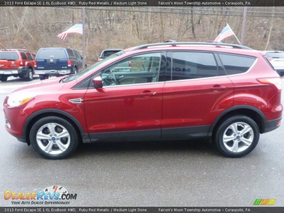2013 Ford Escape SE 1.6L EcoBoost 4WD Ruby Red Metallic / Medium Light Stone Photo #10