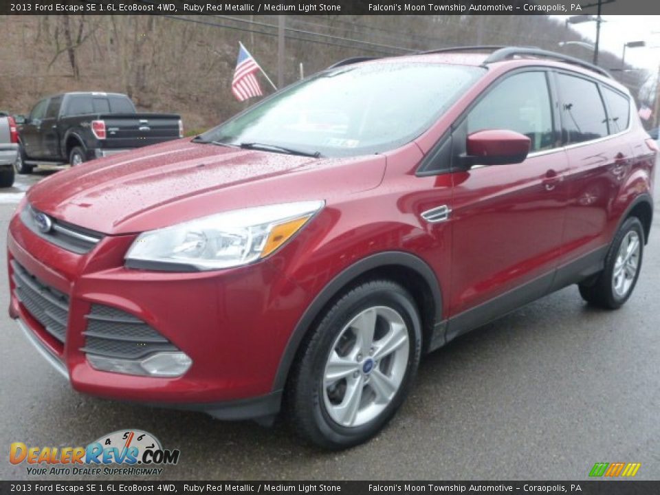 2013 Ford Escape SE 1.6L EcoBoost 4WD Ruby Red Metallic / Medium Light Stone Photo #11
