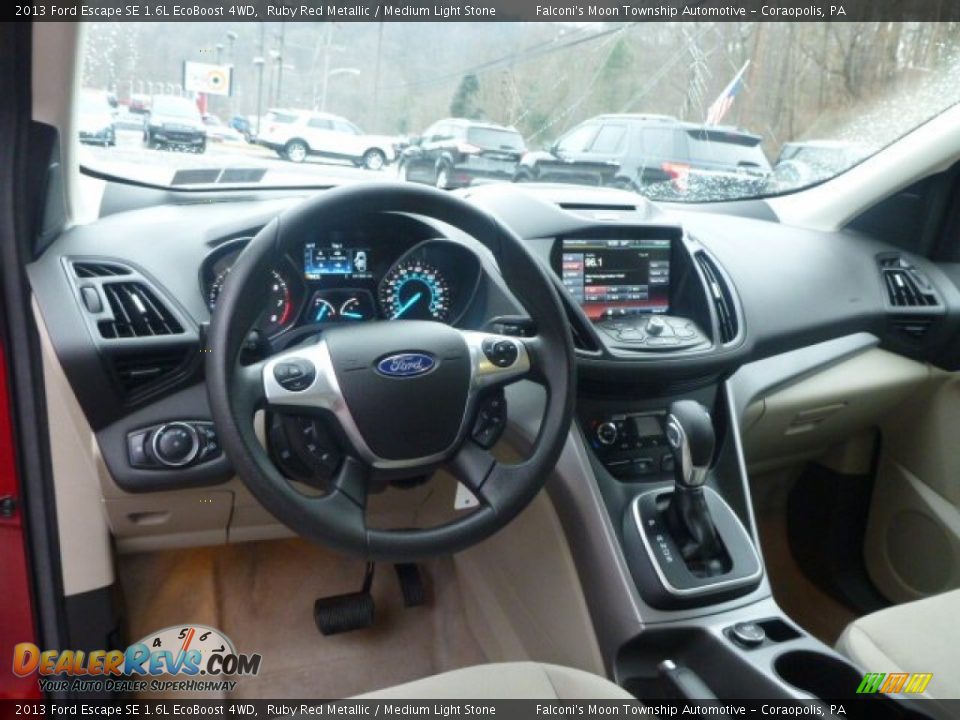 2013 Ford Escape SE 1.6L EcoBoost 4WD Ruby Red Metallic / Medium Light Stone Photo #17