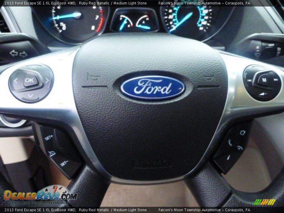 2013 Ford Escape SE 1.6L EcoBoost 4WD Ruby Red Metallic / Medium Light Stone Photo #19